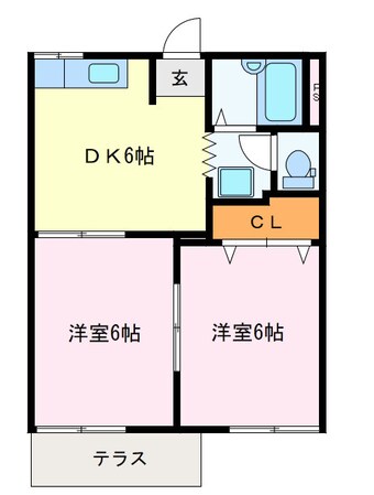 ヘルシーハイツの物件間取画像